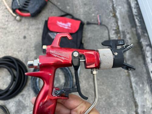 MILWAUKEE M4910 21 AIRLESS FINISH PAINT SPRAYER   M4910 21 Airless Finish Paint Sprayer V 1976620886 